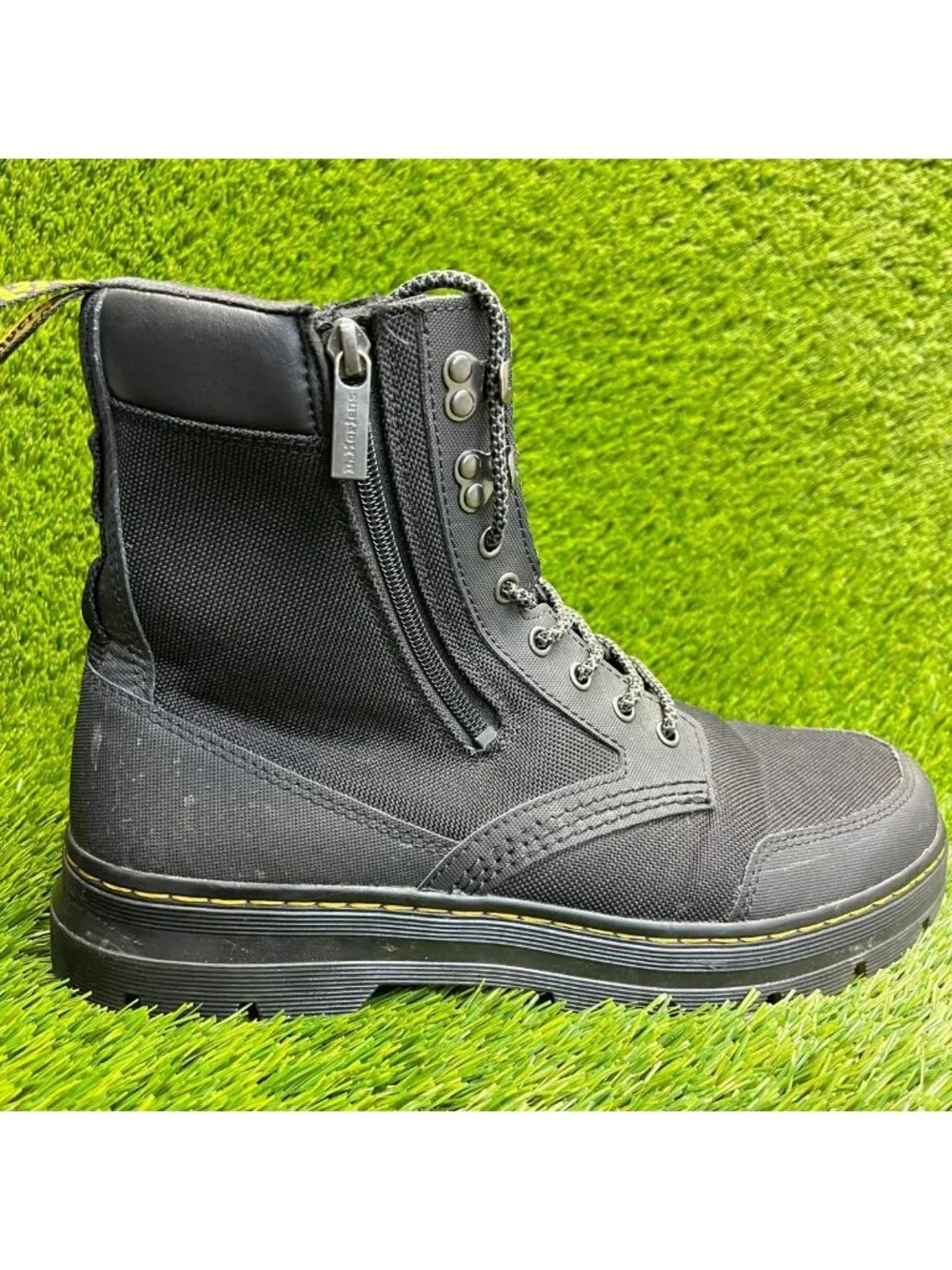 Dr. Martens Combs Zip Mens Size 12 Black Classic Outdoor Lace Up Ankle Boots